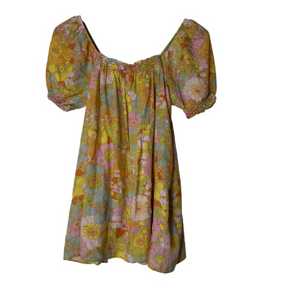 Show Me Your Mumu Annalynne Mini Dress Groovy Blooms - Picture 1 of 7